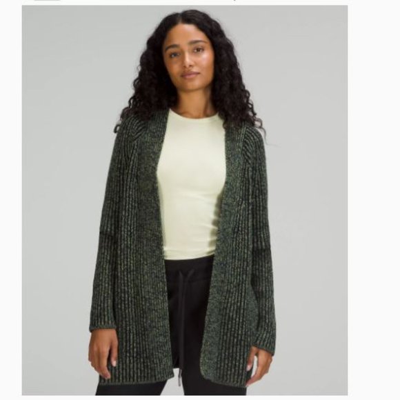 lululemon Cotton-Cashmere Blend Sweater Wrap - Picture 2 of 8